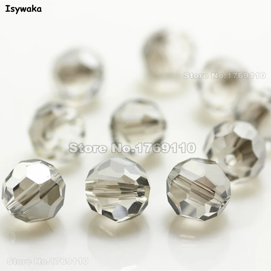 Isywaka 8mm 70Pcs Gray Color Football Faceted Austrian Crystal Beads Round Glass Spacer Loose beads DIY Jewelry Making
Isywaka 8mm 70Pcs Gray Color Football Faceted Austrian Crystal Beads Round Glass Spacer Loose beads DIY Jewelry Making