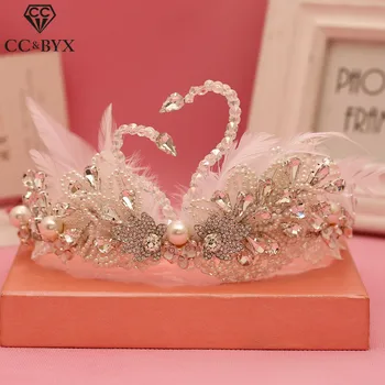 CC tiaras and crowns hairbands baroque style swan shape rhinestones pearl luxury wedding hair accessories for bride jewelry s496
CC tiaras and crowns hairbands baroque style swan shape rhinestones pearl luxury wedding hair accessories for bride jewelry s496