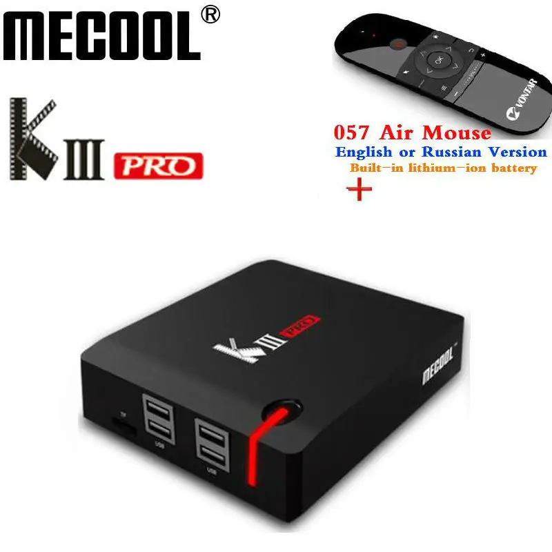 MECOOL KIII PRO DVB-S2 DVB-T2 DVB-C Android 7.1 TV Box 4K Combo NEWCAMD Biss key PowerVU 2.4/5GHz Dual Wifi Media Player
MECOOL KIII PRO DVB-S2 DVB-T2 DVB-C Android 7.1 TV Box 4K Combo NEWCAMD Biss key PowerVU 2.4/5GHz Dual Wifi Media Player