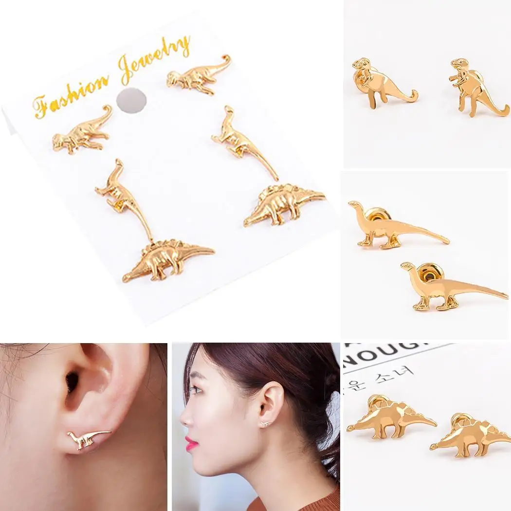 1Pairs Earrings Women Vintage Punk Animal Dinosaur Shape Ear Piercing Studs Earrings Women Jewelry aretes de mujer modernos 2019
1Pairs Earrings Women Vintage Punk Animal Dinosaur Shape Ear Piercing Studs Earrings Women Jewelry aretes de mujer modernos 2019