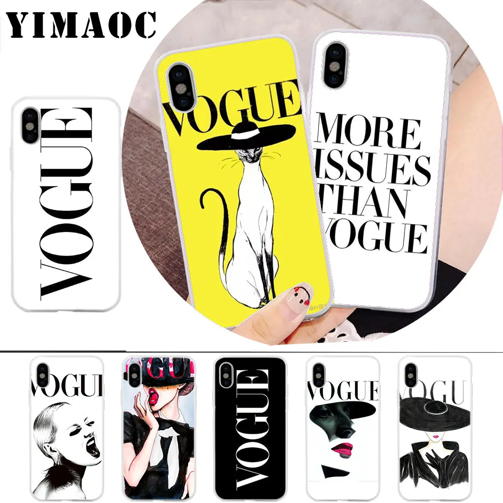 YIMAOC More Issues than Vogue Soft Silicone Case for iPhone X r s Xr Xs Max 8 7 6S 6 Plus 5 5s SE
YIMAOC More Issues than Vogue Soft Silicone Case for iPhone X r s Xr Xs Max 8 7 6S 6 Plus 5 5s SE