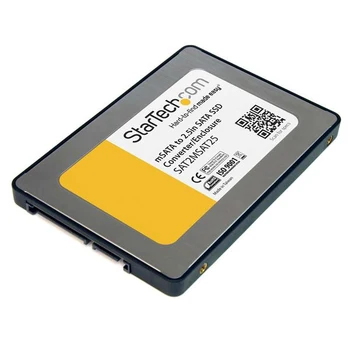 StarTech.com 2.5in SATA to Mini SATA SSD Adapter Enclosure, Silver, 0 - 50 °C, -10 - 85 °C, 5 - 95%, 68 mm, 98 mm
StarTech.com 2.5in SATA to Mini SATA SSD Adapter Enclosure, Silver, 0 - 50 °C, -10 - 85 °C, 5 - 95%, 68 mm, 98 mm