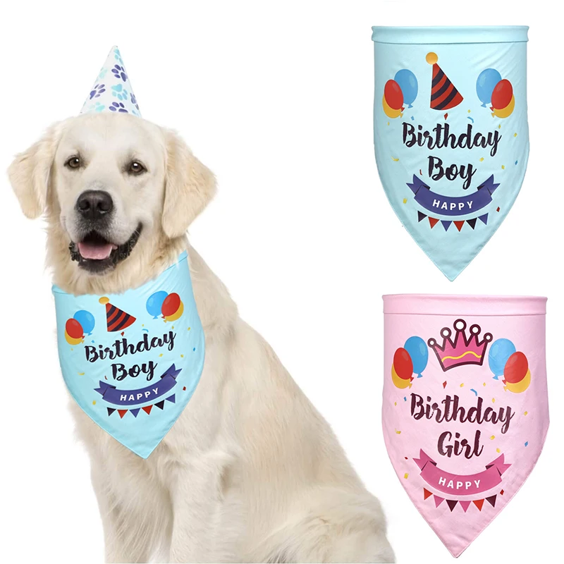 Pet Dog cat Colorful Printed Adjustable Scarf Collar Happy Birthday Saliva Towel for Small Medium Large Dogs Pets Acessorios
Pet Dog cat Colorful Printed Adjustable Scarf Collar Happy Birthday Saliva Towel for Small Medium Large Dogs Pets Acessorios