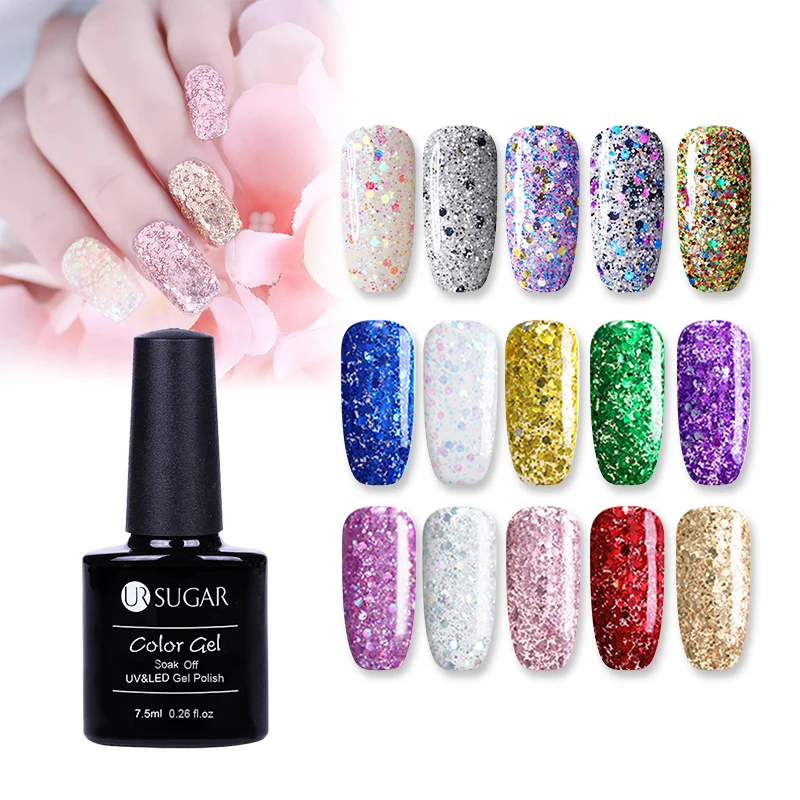 UR SUGAR 1 Bottle 7.5ml Crystal Holographic Star Moon Sequins Gel Shinny Glitter Flakies Soak Off Nail Art UV Gel Polish
UR SUGAR 1 Bottle 7.5ml Crystal Holographic Star Moon Sequins Gel Shinny Glitter Flakies Soak Off Nail Art UV Gel Polish