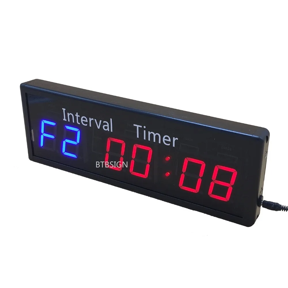 BTBSIGN LED Programmable Interval Timer Wall Clock with Remote Big Stopwatch Home Gym Fitness Crossfit Timer
BTBSIGN LED Programmable Interval Timer Wall Clock with Remote Big Stopwatch Home Gym Fitness Crossfit Timer