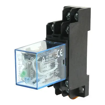 35mm DIN Rail DPDT 8Pin General Purpose Relay DC 12V Coil Green Lamp w Socket Free Shipping
35mm DIN Rail DPDT 8Pin General Purpose Relay DC 12V Coil Green Lamp w Socket Free Shipping