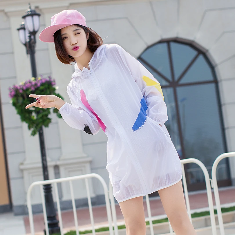 YiYiYunShu Sun Protection Clothing Anti-UV 2018 Summer Long-sleeve Fashion Casual Pocket Hooded Zipper Trench Coat Women Girl
YiYiYunShu Sun Protection Clothing Anti-UV 2018 Summer Long-sleeve Fashion Casual Pocket Hooded Zipper Trench Coat Women Girl