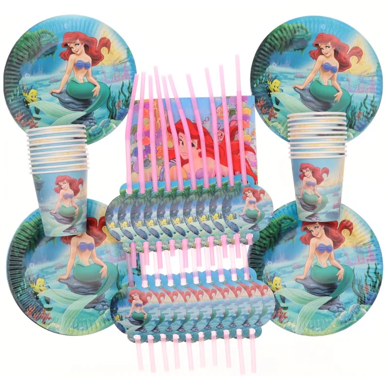 Mermaid Princess 80pcs Birthday Cup Plate Disposable tableware happy birthday supplies Wedding Christmas Decoration party Toys
Mermaid Princess 80pcs Birthday Cup Plate Disposable tableware happy birthday supplies Wedding Christmas Decoration party Toys