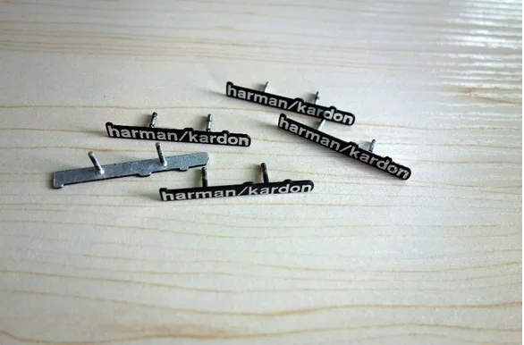 6pcs/lot harman/kardon Hi-Fi Speaker audio Speaker 3D Aluminum Badge Emblem stereo with 2 pins 43x5mm
6pcs/lot harman/kardon Hi-Fi Speaker audio Speaker 3D Aluminum Badge Emblem stereo with 2 pins 43x5mm