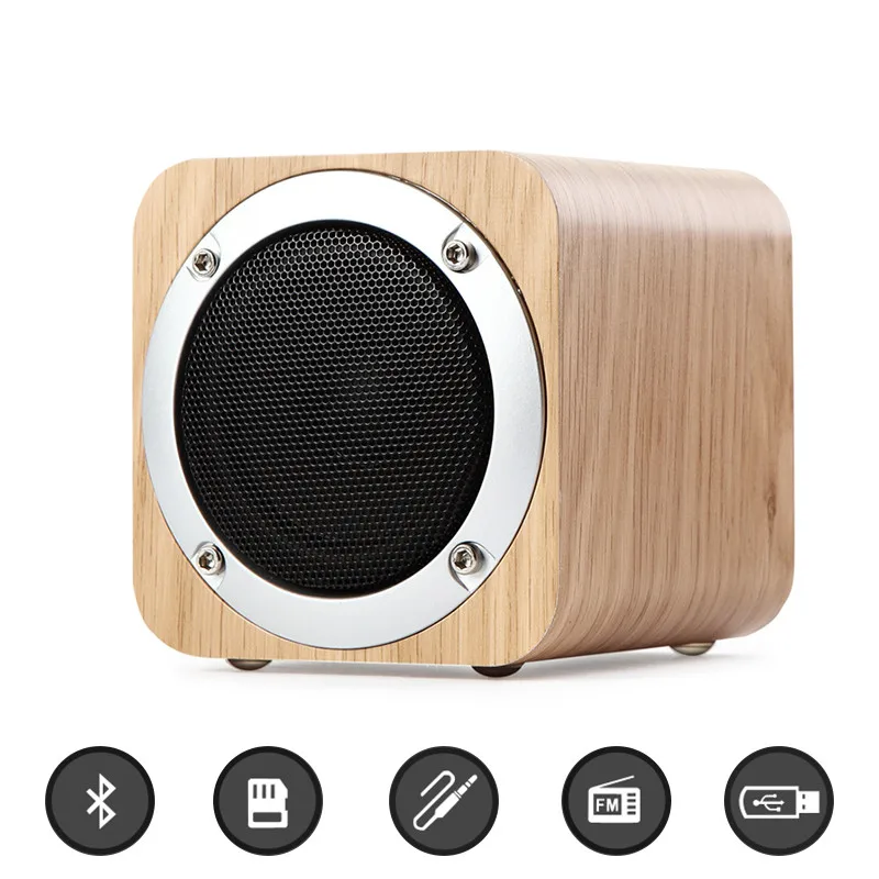 Retro wooden wireless bluetooth speaker HIFI Subwoofer Portable mini Speaker Multi-function Support TF card/AUX/FM radio
Retro wooden wireless bluetooth speaker HIFI Subwoofer Portable mini Speaker Multi-function Support TF card/AUX/FM radio
