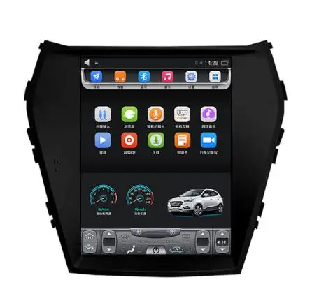 10.4" tesla style vertical screen android 6.0 Quad core GPS radio Navigation for Hyundai ix45 Santa fe 2013-2017
10.4" tesla style vertical screen android 6.0 Quad core GPS radio Navigation for Hyundai ix45 Santa fe 2013-2017