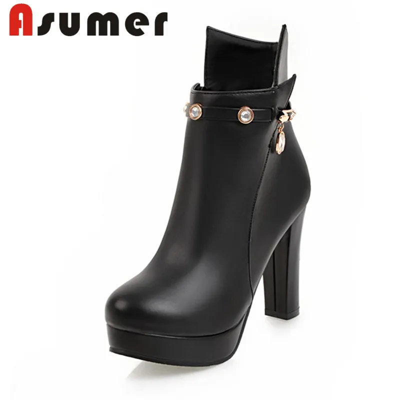 ASUMER NEW 2018 solid platform ankle boots for women zip simple adult high heels boots round toe elegant daily winter boots
ASUMER NEW 2018 solid platform ankle boots for women zip simple adult high heels boots round toe elegant daily winter boots