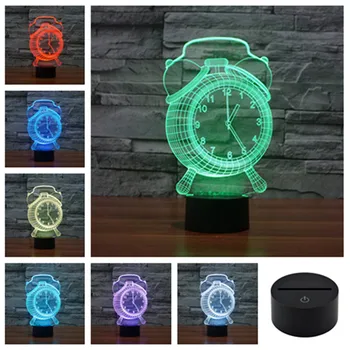 Alarm Clock Acrylic 3D Illusion Touch Night Table Colored Lights Lamp Child Bedroom USB LED Desk Lamps Novelty Gift Lighting
Alarm Clock Acrylic 3D Illusion Touch Night Table Colored Lights Lamp Child Bedroom USB LED Desk Lamps Novelty Gift Lighting