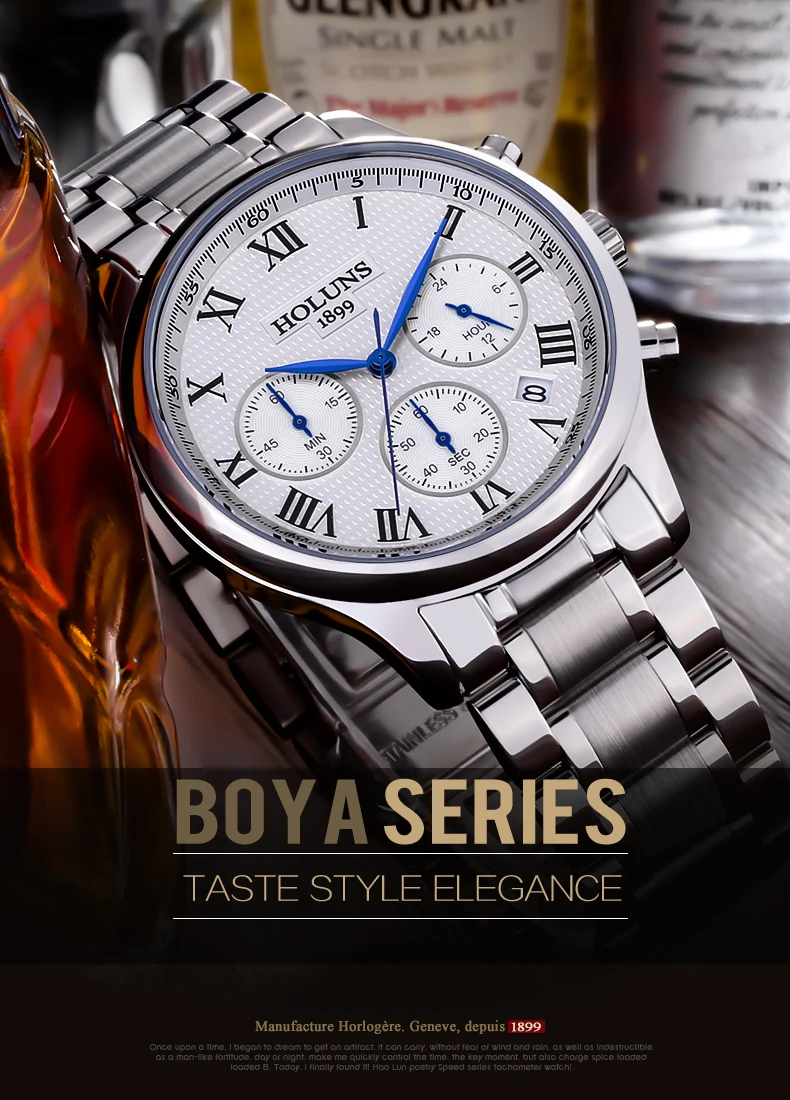 holuns mens watches top casual business men watch men quartz wristwatch relogio masculino erkek kol saati 2017 swiss watch vintage watches from dracaena 26 27 dhgate com