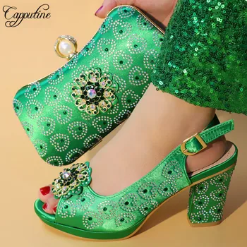 Capputine 2019 Summer Woman Party Shoes And Bags Set New African High Heels 9.3CM Shoes And Matching Bag Set For Evening Party
Capputine 2019 Summer Woman Party Shoes And Bags Set New African High Heels 9.3CM Shoes And Matching Bag Set For Evening Party