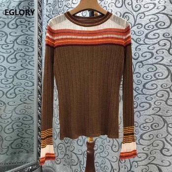 High Quality Jumpers 2019 Autumn Winter Casual Pullovers Women Striped Patterns Knitted Long Sleeve Sweater Dress Female Tops
High Quality Jumpers 2019 Autumn Winter Casual Pullovers Women Striped Patterns Knitted Long Sleeve Sweater Dress Female Tops