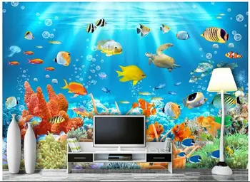 Custom photo designs 3d wall murals wallpaper Non-woven The undersea world background painting wallpapers for living room
Custom photo designs 3d wall murals wallpaper Non-woven The undersea world background painting wallpapers for living room