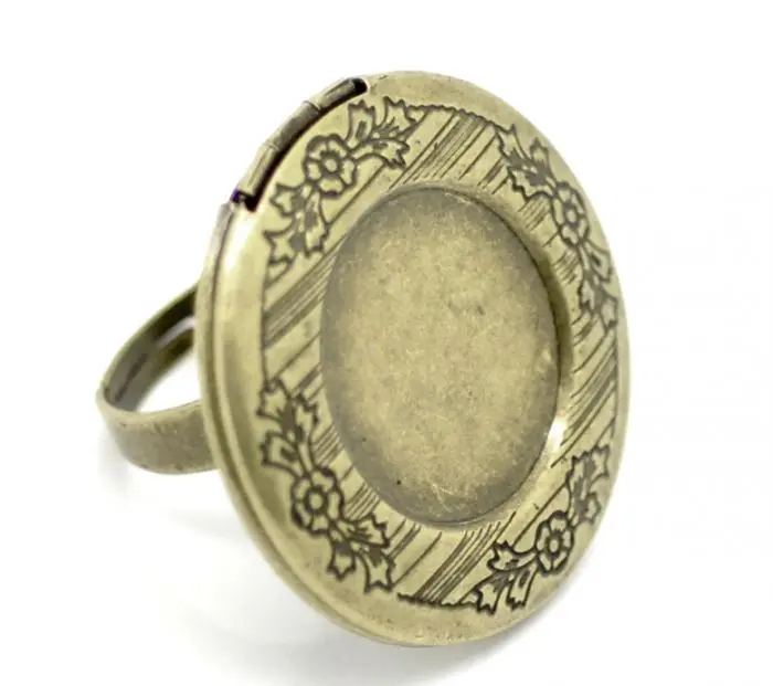 DoreenBeads Antique Bronze Round Pattern Photo Frame Locket Rings 17.5mm(3/4")US 7 Cabochon Setting(Fit 20mm Dia),5 pcs
DoreenBeads Antique Bronze Round Pattern Photo Frame Locket Rings 17.5mm(3/4")US 7 Cabochon Setting(Fit 20mm Dia),5 pcs
