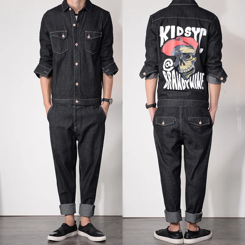2019 new Japanese men's fashion retro motorcycle tooling jumpsuit men's printed casual denim jumpsuit men clothing
2019 new Japanese men's fashion retro motorcycle tooling jumpsuit men's printed casual denim jumpsuit men clothing