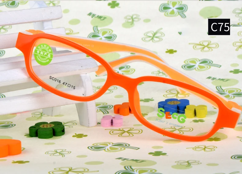 SECG Unisex Youth's Full Rim Oval Eyeglasses 10