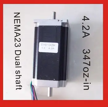 NEMA 23 Dual Shaft 3N.m (417oz-in) Body Length 112mm CE ROHS NEMA23 Stepper Motor CNC Stepping Motor
NEMA 23 Dual Shaft 3N.m (417oz-in) Body Length 112mm CE ROHS NEMA23 Stepper Motor CNC Stepping Motor