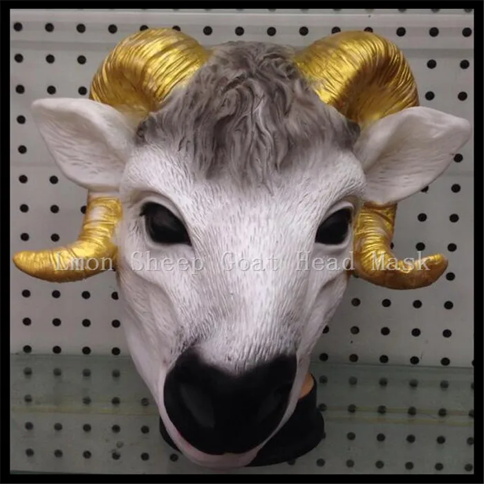 Newest Style Christmas Creepy Sheep Mask Head Halloween Goat Head Latex Mask Party Animal Full Head Mask Cosplay Toy/Prop
Newest Style Christmas Creepy Sheep Mask Head Halloween Goat Head Latex Mask Party Animal Full Head Mask Cosplay Toy/Prop