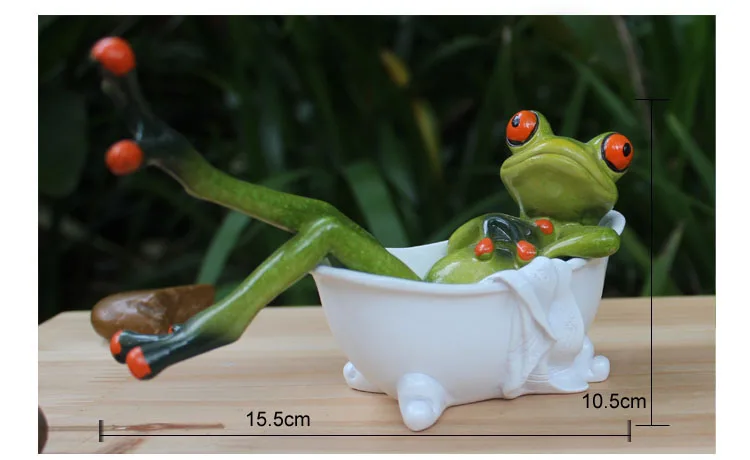 Resin-creative-3D-frog-in-the-bathtub-figures-Decoration-Figurine-Model-Bedroom-living-room-windowsill-study (5)