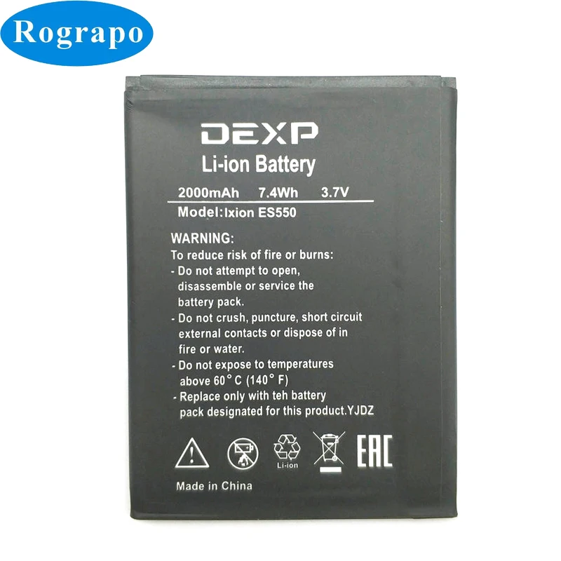 New 2000mAh Replacement Battery Batterie For DEXP Ixion ES550 Mobile Phone Batteries+gift
New 2000mAh Replacement Battery Batterie For DEXP Ixion ES550 Mobile Phone Batteries+gift
