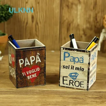 Vintage Europe Style Pen Container Creative MDF Small Size Stationary Storage Box Office Organizer Remote Control Holder
Vintage Europe Style Pen Container Creative MDF Small Size Stationary Storage Box Office Organizer Remote Control Holder