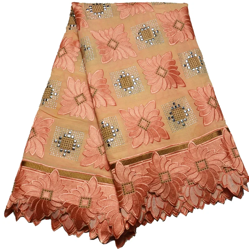 Free shipping (5yards/pc) very beautiful embroidered Swiss lace fabric peach color African voile lace fabric with stones CLP327
Free shipping (5yards/pc) very beautiful embroidered Swiss lace fabric peach color African voile lace fabric with stones CLP327