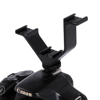 Metal Triple Hot Shoe 105mm V Shape Mount Flash Bracket for Camera Flash Microphone LED Video Light DSLR
Metal Triple Hot Shoe 105mm V Shape Mount Flash Bracket for Camera Flash Microphone LED Video Light DSLR
