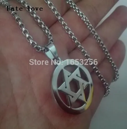 Fate Love Men's High Quality Six-Pointed Jewish Star of David Pendant Necklace Stainless Steel Silver 3mm 22'' Rolo Chain
Fate Love Men's High Quality Six-Pointed Jewish Star of David Pendant Necklace Stainless Steel Silver 3mm 22'' Rolo Chain