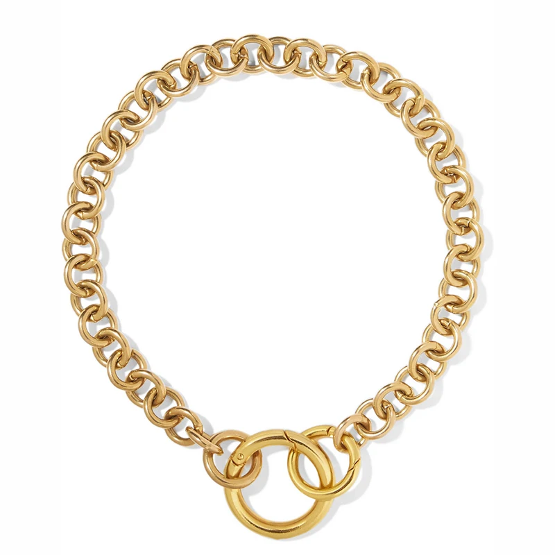 Fede gold-tone necklace vintage recycled sculptural necklaces jewelry oversized brass hoops interlocking chain layere necklace
Fede gold-tone necklace vintage recycled sculptural necklaces jewelry oversized brass hoops interlocking chain layere necklace