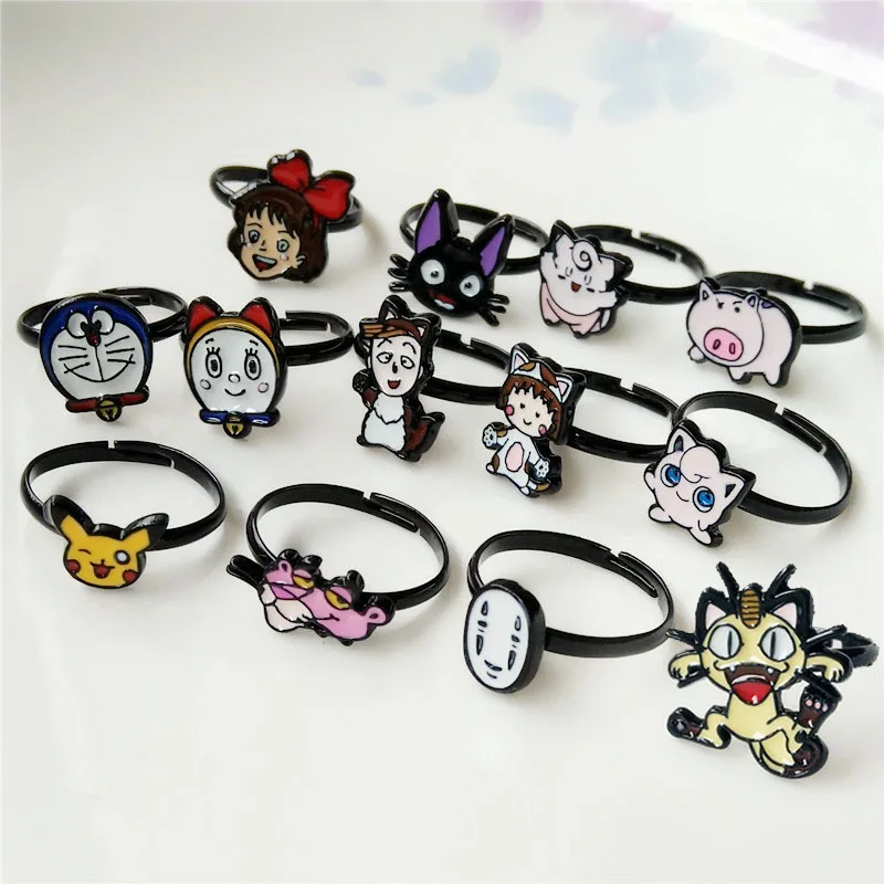 Cartoon series Kikki's Delivery Service pikachu metal rings adjustable size ring party decoration cute gift for children
Cartoon series Kikki's Delivery Service pikachu metal rings adjustable size ring party decoration cute gift for children