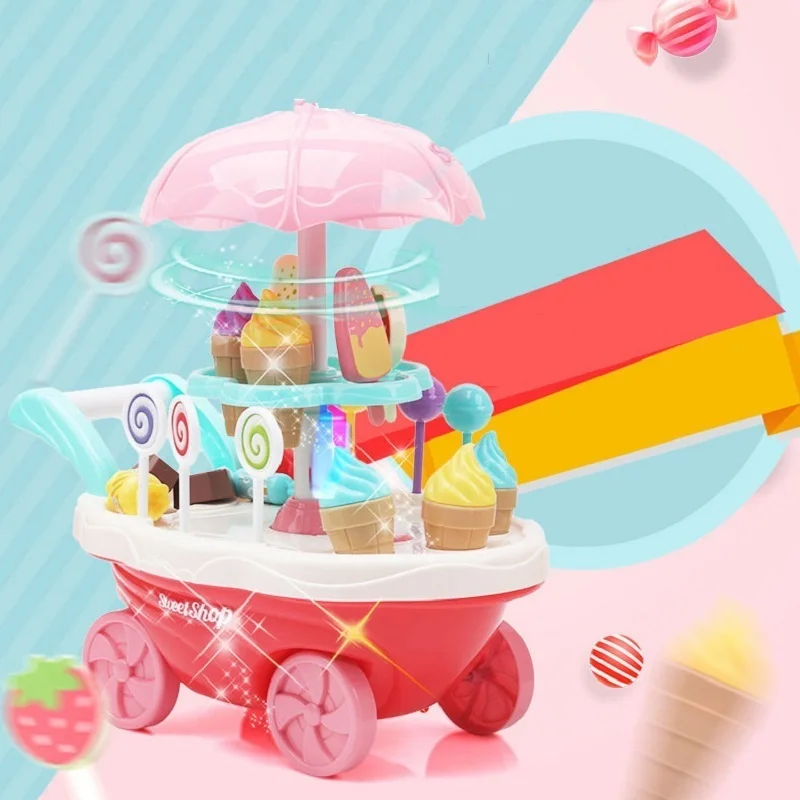 Pretend Play Kitchen Toys For Children Oyuncak Super Funny Mini Icecream Candy Car 30PCS With Light Music Rotatable Toy For 39
Pretend Play Kitchen Toys For Children Oyuncak Super Funny Mini Icecream Candy Car 30PCS With Light Music Rotatable Toy For 39