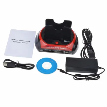 Multifunctional HDD Docking Station Dual USB 2.0 2.5/ 3.5 Inch IDE SATA External HDD Box Hard Disk Drive Enclosure Card Reader
Multifunctional HDD Docking Station Dual USB 2.0 2.5/ 3.5 Inch IDE SATA External HDD Box Hard Disk Drive Enclosure Card Reader