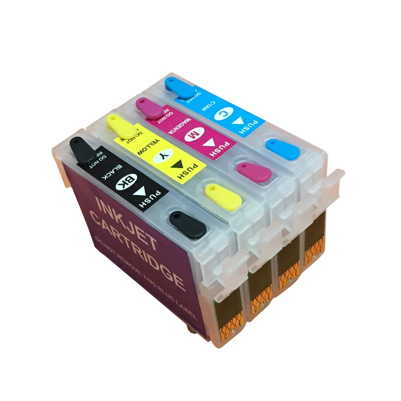 T0921N-T0924N Refillable Ink Cartridge With ARC Chips for Epson T26 T27 TX117 TX119 TX106 TX109 C91 CX4300 printer
T0921N-T0924N Refillable Ink Cartridge With ARC Chips for Epson T26 T27 TX117 TX119 TX106 TX109 C91 CX4300 printer