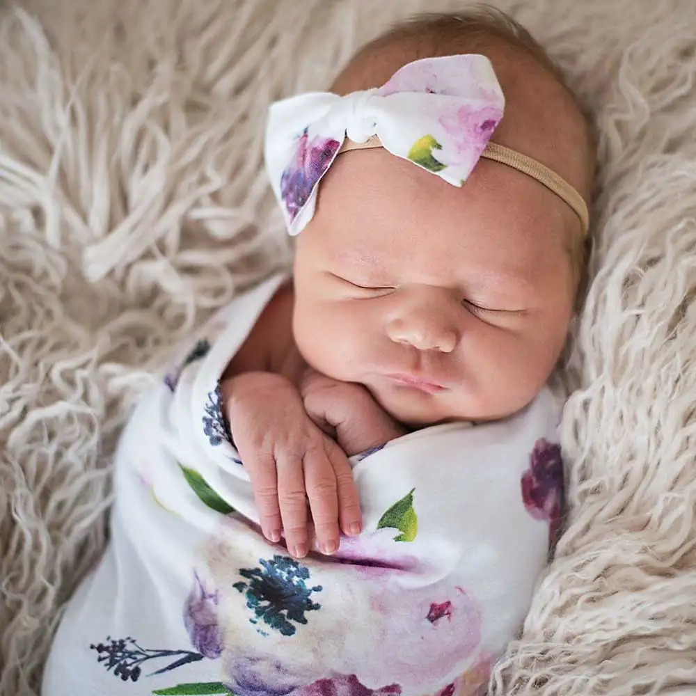 Newborn Swaddle Sack with matching bow headband Sleeping Sack Soft Cotton Photography Prop Girls Baby Shower Gift for 0-3 Months
Newborn Swaddle Sack with matching bow headband Sleeping Sack Soft Cotton Photography Prop Girls Baby Shower Gift for 0-3 Months