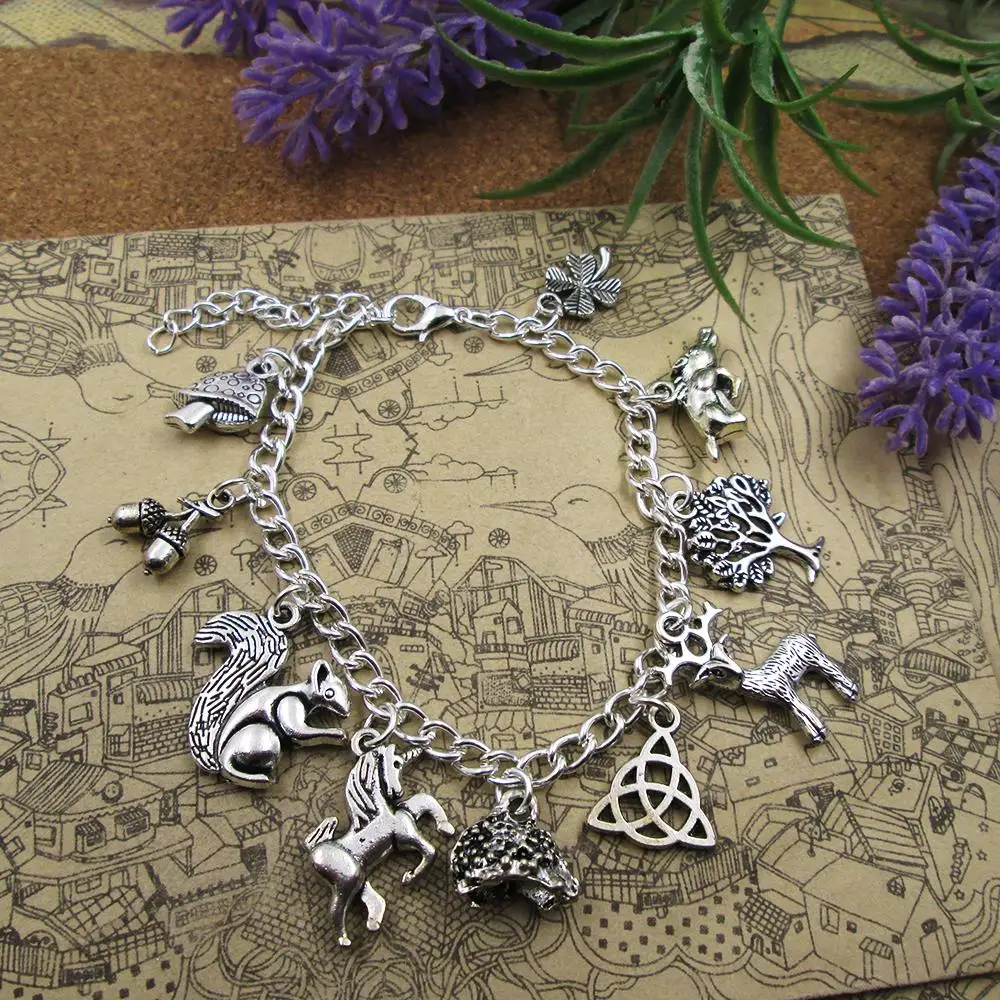 SILVER PAGAN CHARM Bracelet, Witch, Wicca, Spiral, Hare, Boar, Various Lengths pendant bracelets
SILVER PAGAN CHARM Bracelet, Witch, Wicca, Spiral, Hare, Boar, Various Lengths pendant bracelets