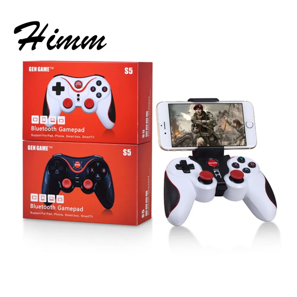GEN GAME S5 Wireless Bluetooth Game Console Handle Controller Gamepad For IOS Android OS Phone Tablet PC Smart TV With Holder
GEN GAME S5 Wireless Bluetooth Game Console Handle Controller Gamepad For IOS Android OS Phone Tablet PC Smart TV With Holder