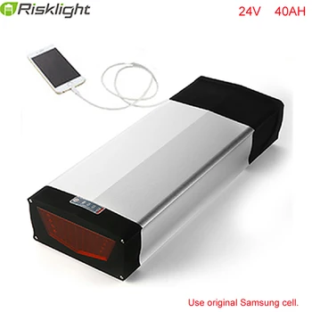 e-bike battery 24v 40ah li-ion battery with standard USB port, rear led light for 24v 700w Electric bicycles
e-bike battery 24v 40ah li-ion battery with standard USB port, rear led light for 24v 700w Electric bicycles