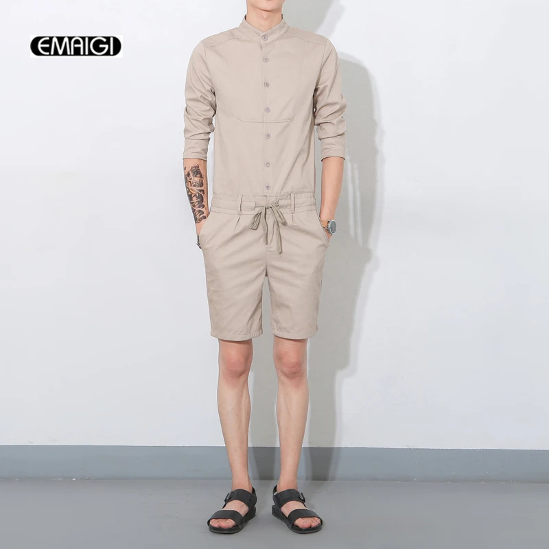 Summer new men one piece shorts Jumpsuits men fashion casual bib shorts male short sleeve shirt short trousers overalls
Summer new men one piece shorts Jumpsuits men fashion casual bib shorts male short sleeve shirt short trousers overalls