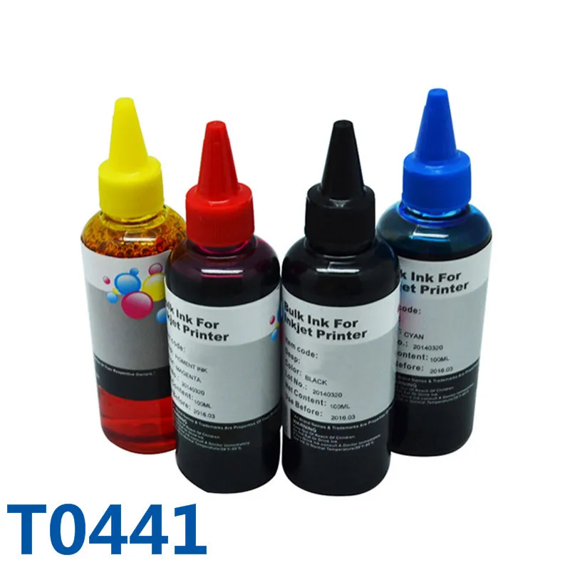 400ml T0441 Dye base Ink Refill Ink Kit For Epson Stylus C64/C66/C84/C84N/C84WN/C86/CX3600/CX3650/CX4600/CX6400/CX660Printer Ink
400ml T0441 Dye base Ink Refill Ink Kit For Epson Stylus C64/C66/C84/C84N/C84WN/C86/CX3600/CX3650/CX4600/CX6400/CX660Printer Ink