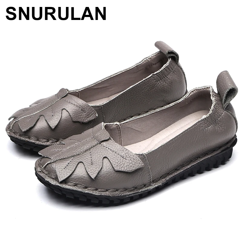 SNURULAN 2018 Women Shoes Woman Genuine Leather Flat Shoes Woman Fashion Soft Single Casual Shoes Ladies Shoes Plus Size E638
SNURULAN 2018 Women Shoes Woman Genuine Leather Flat Shoes Woman Fashion Soft Single Casual Shoes Ladies Shoes Plus Size E638