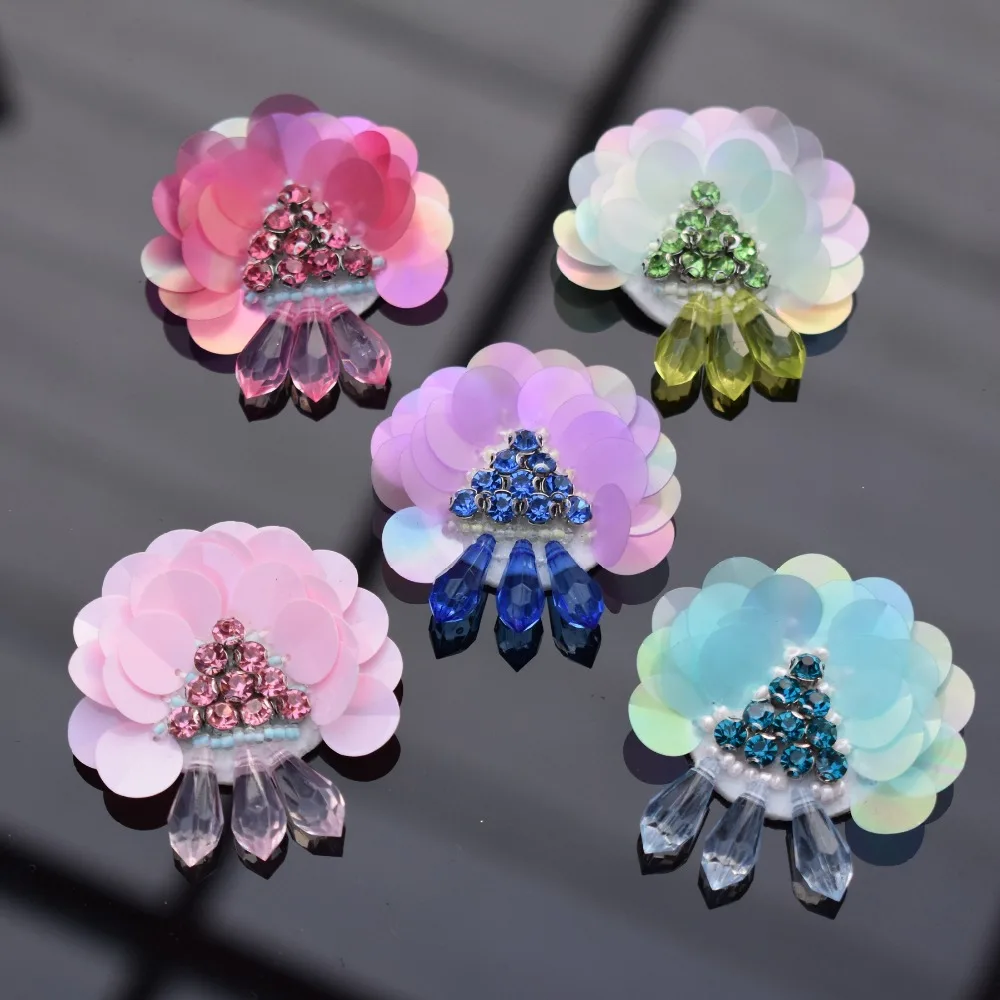 Beaded Sequins Flower Patch Water Drop Applique Fashion Clothing Decor Sew On Patch Accessories Motif Patch
Beaded Sequins Flower Patch Water Drop Applique Fashion Clothing Decor Sew On Patch Accessories Motif Patch