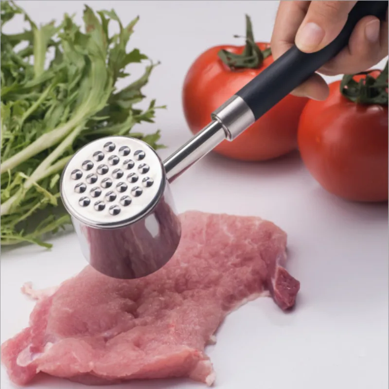 Heavy Duty Mallet Tool Beef Steak Pork Chop Yam Chichen Pounder Meat Hammer Broken Ribser Double-sided Loose Meat Tenderizer
Heavy Duty Mallet Tool Beef Steak Pork Chop Yam Chichen Pounder Meat Hammer Broken Ribser Double-sided Loose Meat Tenderizer