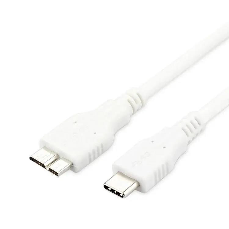 

None USB 3.1 Type C Male Connector to Micro B USB3.0 Male Data Cable 1m 100cm 3ft 1meter for Apple for Macbook & Laptop r20