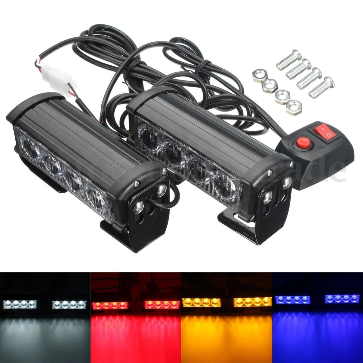 DHL 10 PCS 2 PCS/Set 7-Flashing Mode 12V 4 LED Strobe Flash Grille Light Warning Hazard Emergency Lamp Car Truck
DHL 10 PCS 2 PCS/Set 7-Flashing Mode 12V 4 LED Strobe Flash Grille Light Warning Hazard Emergency Lamp Car Truck