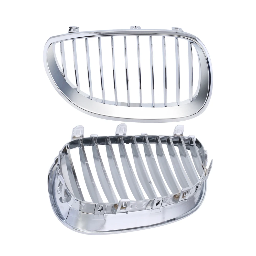 

2015 Auto Front Kidney Grill Grille Hood For BMW E60 E61 5 Series M5 528/550/535/525/545 2003-2010 Chrome Wholesale C10