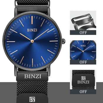 BINZI Mens Watches 2018 Waterproof Quartz Male Clock Luxury Brand Wrist Watch Wristwatches Creative Magnetic Relogio Masculino
BINZI Mens Watches 2018 Waterproof Quartz Male Clock Luxury Brand Wrist Watch Wristwatches Creative Magnetic Relogio Masculino